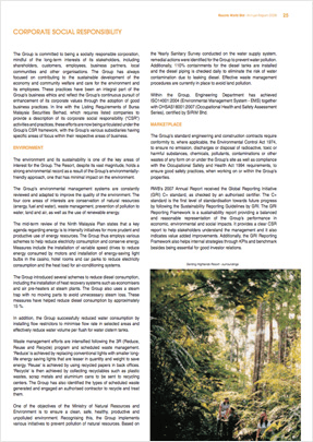 Sustainability Report 2008